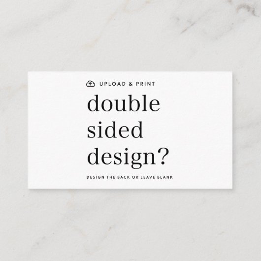 Bijgevoegde kaart Uw ontwerp uploaden (Achterkant)