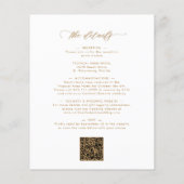 Bijgewerkt Budget Goud Kalligrafie Bruiloft Uitnod (Achterkant)