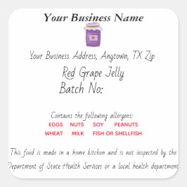 Bijgewerkt Canned Foods Texas Cottage Law label