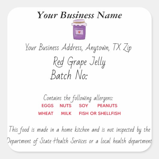 Bijgewerkt Canned Foods Texas Cottage Law label (Voorkant)