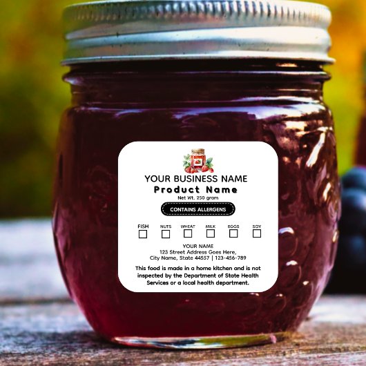 Bijgewerkt Canned Foods Texas Cottage Law label