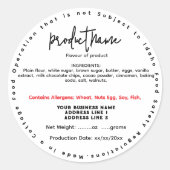 Bijgewerkt IDAHO cottage food label (Voorkant)