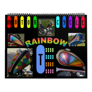 Bijgewerkt! Motorfietsregenboog 2013 — 18 maande Kalender
