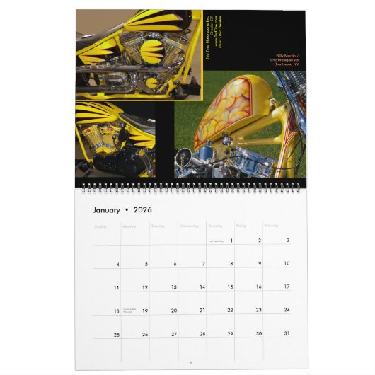 Bijgewerkt! Motorfietsregenboog 2013 — 18 maanden Kalender (Jan 2026)