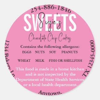 Bijgewerkt Texas State Cottage Law Ingrediënten La Ronde Sticker