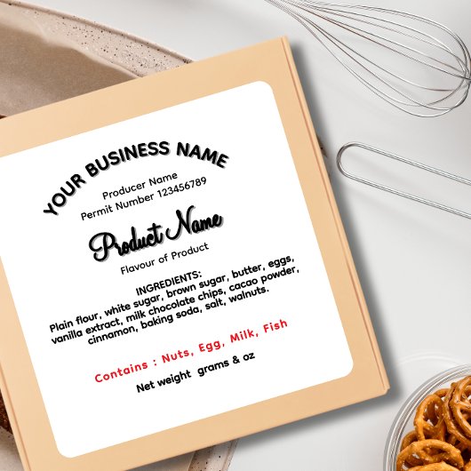 Bijgewerkt WASHINGTON COTTAGE FOOD WETTEN LABEL