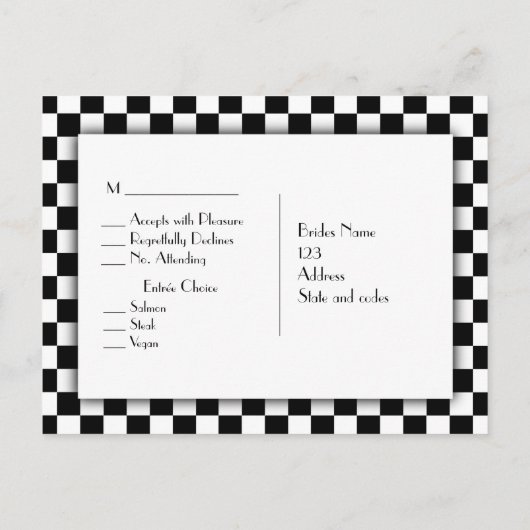 bijgewerkte Checker Flag Menu RSVP (Achterkant)
