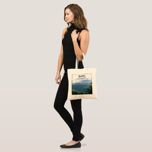 Bijgewerkte 'Cloud Shadows' Kuwohi Clingmans Dome Tote Bag (Voorkant (model))