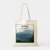 Bijgewerkte 'Cloud Shadows' Kuwohi Clingmans Dome Tote Bag (Achterkant)