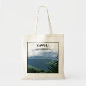 Bijgewerkte 'Cloud Shadows' Kuwohi Clingmans Dome Tote Bag (Voorkant)
