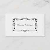 Bijgewerkte herkansing art deco-grens eenvoudige b visitekaartje (Achterkant)