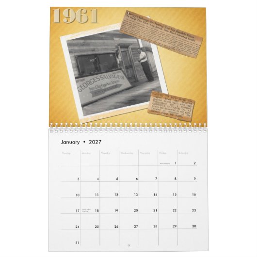 Bijgewerkte kalender! kalender (Jan 2027)