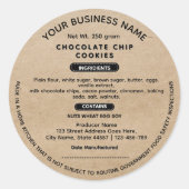 Bijgewerkte rustieke Arkansas huisje voedsel wet l Ronde Sticker (Voorkant)