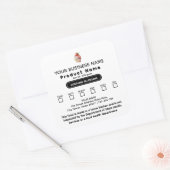 Bijgewerkte Texas Cottage Law Food Label sticker (Envelop)