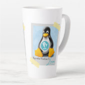 Bijgewerkte Windows PopOS Tux Latte Mok (Rechterhoek)