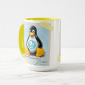 Bijgewerkte Windows PopOS Tux Mok (Voorkant links)