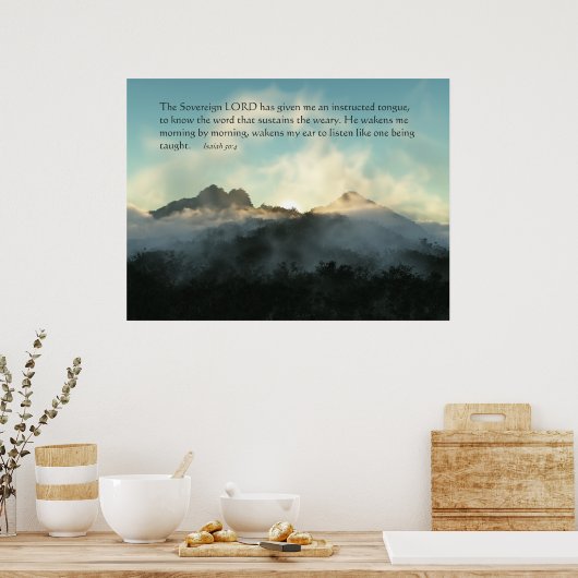 Bijhoudend woord poster (Keuken)