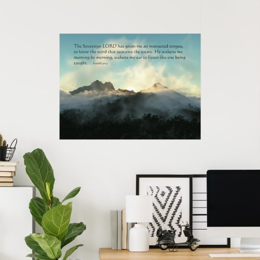 Bijhoudend woord poster (Thuiskantoor)