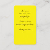 Bijkaart voor papa informatiekaartje (Achterkant)