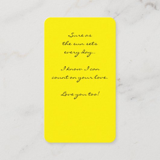 Bijkaart voor papa informatiekaartje (Achterkant)