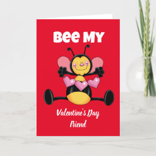 Bijkaart voor Valentijnsdag met bij Feestdagen Kaart