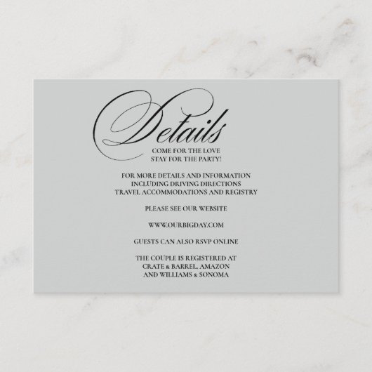 Bijkaartdetails Informatiekaartje (Voorkant)