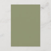 Bijkaartdetails voor trouwen. informatiekaartje (Achterkant)