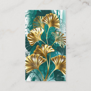 Bijkantoor met Golden Leaves Ginko Biloba Advieskaart