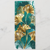 Bijkantoor met Golden Leaves Ginko Biloba Advieskaart (Voorkant)