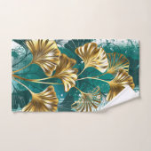 Bijkantoor met Golden Leaves Ginko Biloba Bad Handdoek (Handdoek)