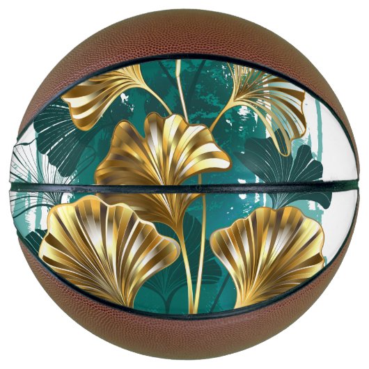 Bijkantoor met Golden Leaves Ginko Biloba Basketbal (Voorkant)