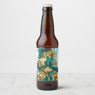 Bijkantoor met Golden Leaves Ginko Biloba Bier Etiket