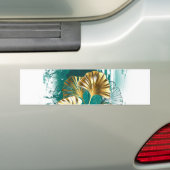 Bijkantoor met Golden Leaves Ginko Biloba Bumpersticker (Op auto)