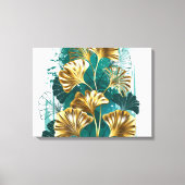 Bijkantoor met Golden Leaves Ginko Biloba Canvas Afdruk (Voorkant)