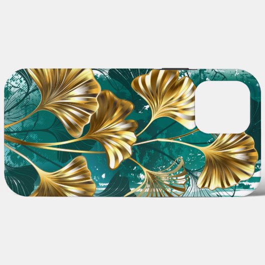 Bijkantoor met Golden Leaves Ginko Biloba Case-Mate iPhone Case (Achterkant (horizontaal))