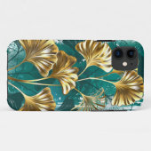 Bijkantoor met Golden Leaves Ginko Biloba Case-Mate iPhone Case (Achterkant (horizontaal))
