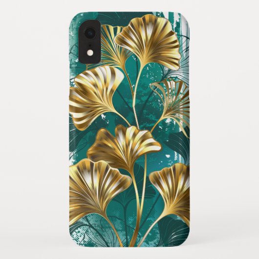 Bijkantoor met Golden Leaves Ginko Biloba Case-Mate iPhone Case (Achterkant)