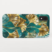 Bijkantoor met Golden Leaves Ginko Biloba Case-Mate iPhone Case (Achterkant (horizontaal))