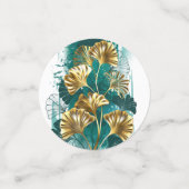 Bijkantoor met Golden Leaves Ginko Biloba Confetti (Kleine voorkant)