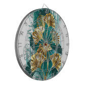 Bijkantoor met Golden Leaves Ginko Biloba Dartbord (Voorkant Links)