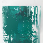 Bijkantoor met Golden Leaves Ginko Biloba Drieluik Wenskaart (Binnenzijde eerst)