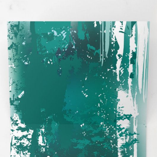 Bijkantoor met Golden Leaves Ginko Biloba Drieluik Wenskaart (Binnenzijde eerst)