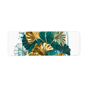 Bijkantoor met Golden Leaves Ginko Biloba Etiket