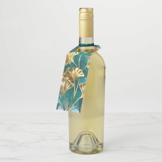 Bijkantoor met Golden Leaves Ginko Biloba Flessenhanger (Schuin)