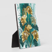 Bijkantoor met Golden Leaves Ginko Biloba Fotoplaat (Zijkant)