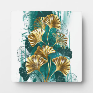 Bijkantoor met Golden Leaves Ginko Biloba Fotoplaat