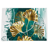 Bijkantoor met Golden Leaves Ginko Biloba Groot Cadeauzakje (Voorkant)