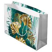 Bijkantoor met Golden Leaves Ginko Biloba Groot Cadeauzakje (Achterkant Gekanteld)