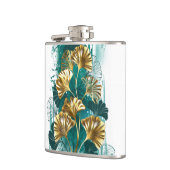 Bijkantoor met Golden Leaves Ginko Biloba Heupfles (Links)