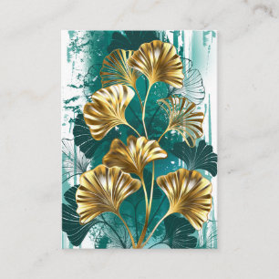 Bijkantoor met Golden Leaves Ginko Biloba Informatiekaartje